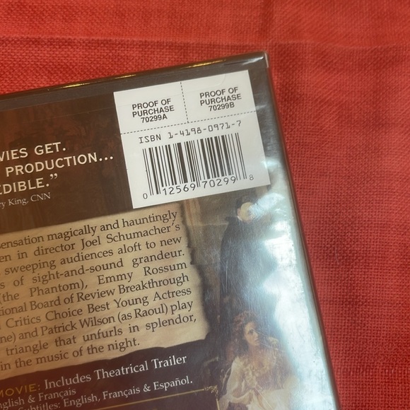 Phantom of the opera DVD. Brand new! - Picture 3 of 4